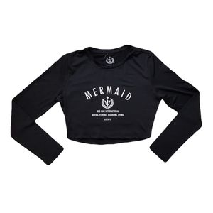 Mermaid Rashguard Crop Top
